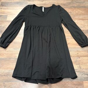 Chic Black Long Sleeve Dress